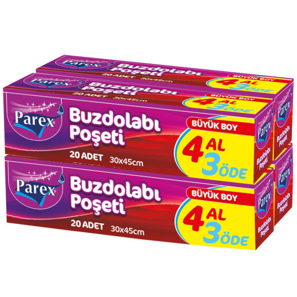 Parex Buzdolabı Poşeti 4 Al 3 Öde