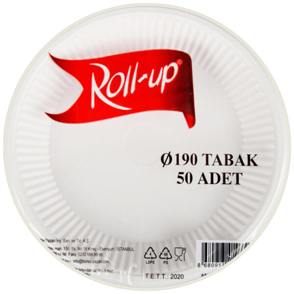 Plastik Tabak 19cm 50’li